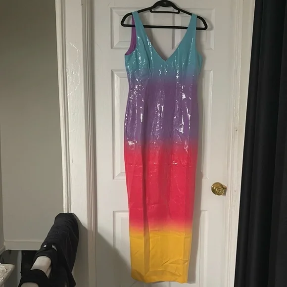 Fashion Nova | Dresses | Im Selling This Makenzie Sequin Maxi Dress Multi  Colors | Poshmark